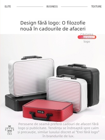 Geantă pentru laptop de la RIGHT HAND LUGGAGE - impermeabilă, ultraușoară, antifurt, model în dungi, căptușeală din poliester