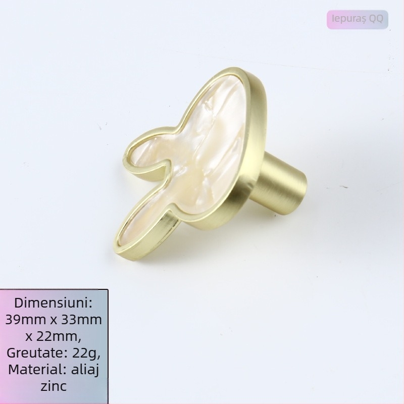 Mâner pentru sertar – formă arcuită, aliaj de zinc, turnare sub presiune, montaj ascuns, stil modern minimalist