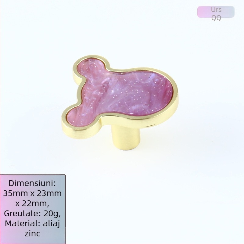 Mâner pentru sertar – formă arcuită, aliaj de zinc, turnare sub presiune, montaj ascuns, stil modern minimalist