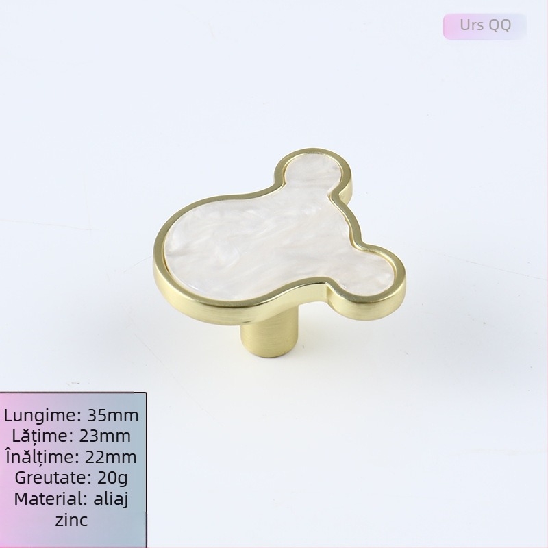 Mâner pentru sertar – formă arcuită, aliaj de zinc, turnare sub presiune, montaj ascuns, stil modern minimalist