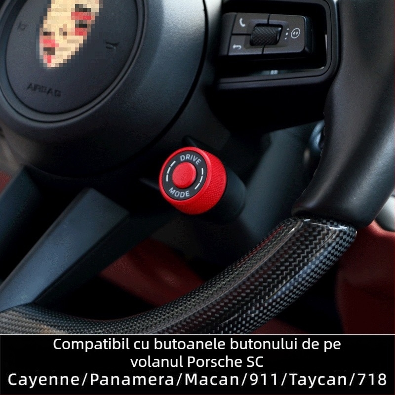 Anxin buton SC pentru volan Porsche – coduri de model 9Y0/971/95B/982/991/992/976/9J1 – Compatibil cu Panamera, Cayenne, Macan, 718, 911, Taycan