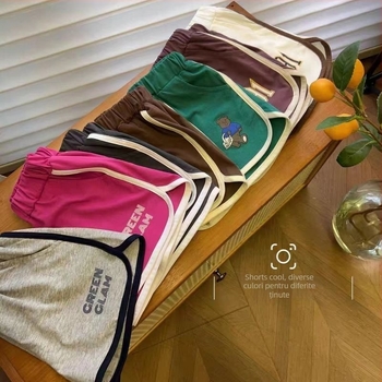 Set din două piese pentru copii, fără mâneci, stil coreean, top fără mâneci și șorturi, vară casual, bumbac 91–95%