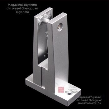Set hardware pentru separatoare de toalete publice, cu componente din aluminiu: încuietoare, balamale, indicator și picioare de susținere