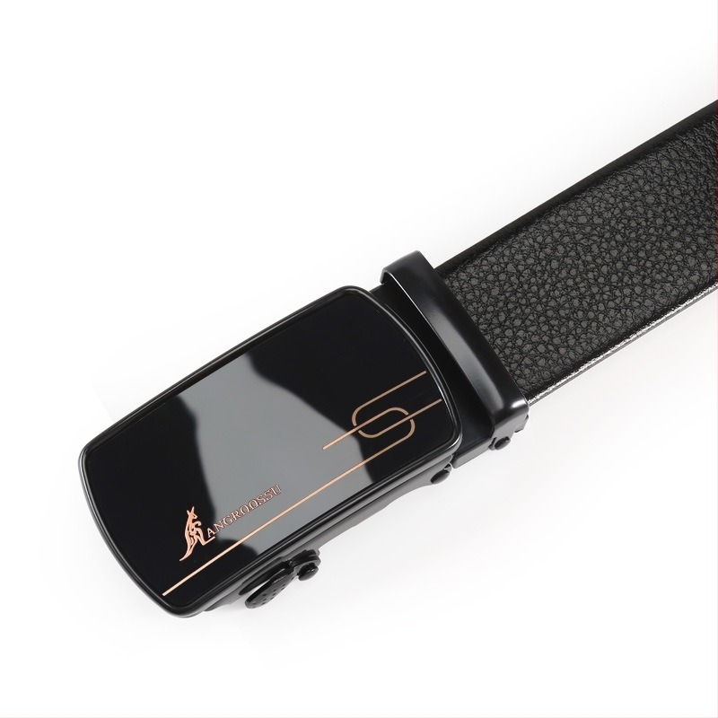 Cure pentru bărbați din piele sintetică, cataramă metalică din fier, închidere automată, lățime 2–4 cm, cataramă cu design din paiete