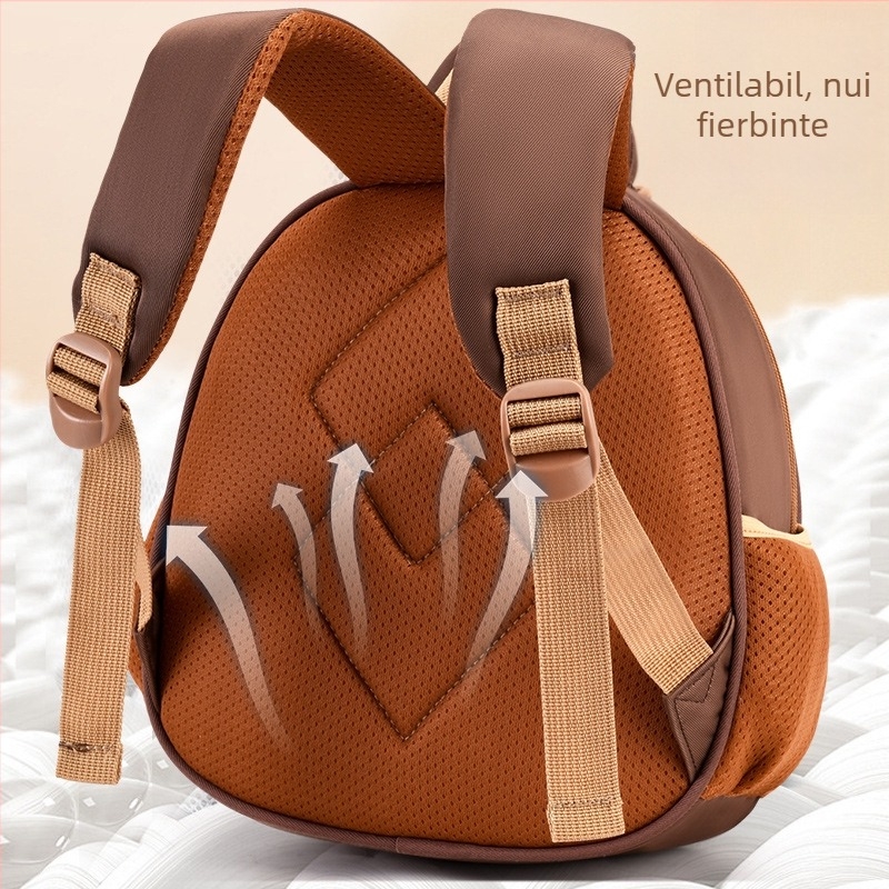 Rucsac pentru copii ușor, cu carcasă 3D în formă de animale desenate, unisex, impermeabil