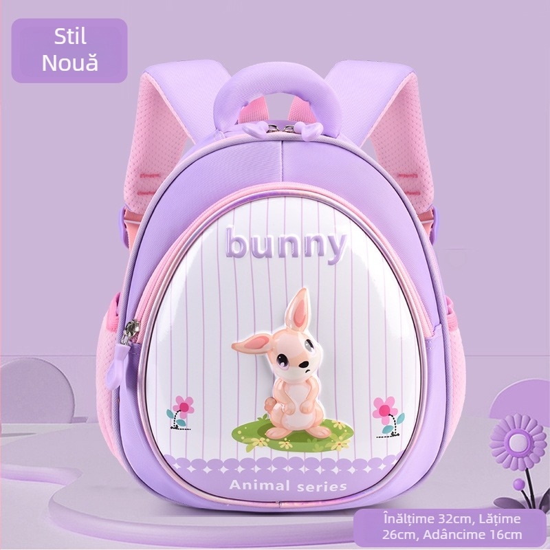 Rucsac pentru copii ușor, cu carcasă 3D în formă de animale desenate, unisex, impermeabil