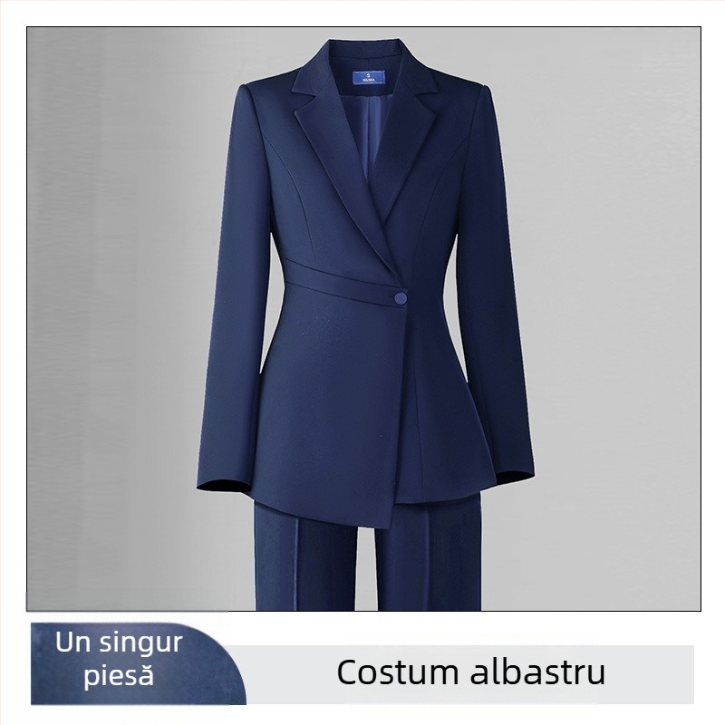 Sacou de damă Slim-Fit din Chenille, mâneci lungi, guler de sacou, amestec Spandex