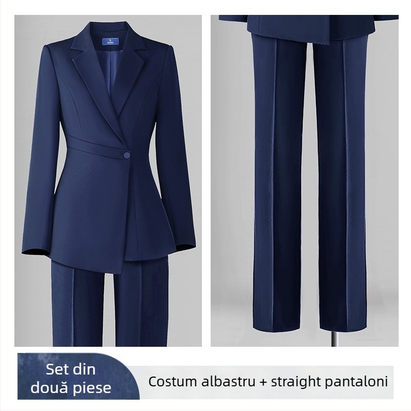 Sacou de damă Slim-Fit din Chenille, mâneci lungi, guler de sacou, amestec Spandex