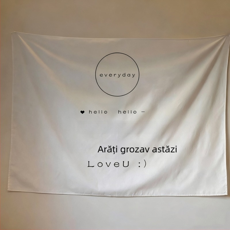 Tapiserie de perete în stil Nordic, poliester pluș, formă dreptunghiulară, model dungile/plaid, țesută la mașină, lavabilă la mână