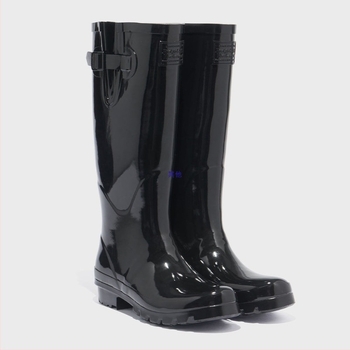 Cizme de ploaie pentru femei, înalte, din cauciuc - antiderapante, cu creștere a înălțimii, pentru drumeții în natură