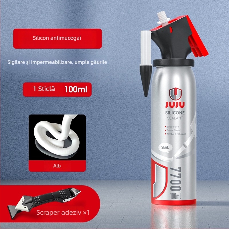 Etanșant pentru fundul toaletei și umplerea spațiilor la chiuvetele din bucătărie și baie, model 7700, tip divizat, drenaj podea, stil american