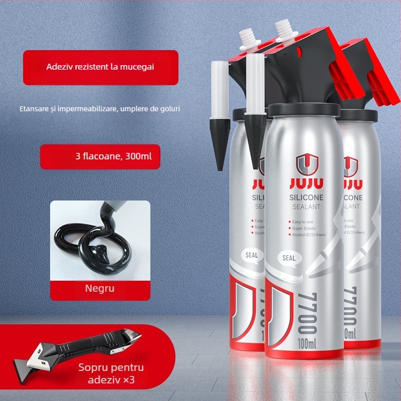 Etanșant pentru fundul toaletei și umplerea spațiilor la chiuvetele din bucătărie și baie, model 7700, tip divizat, drenaj podea, stil american