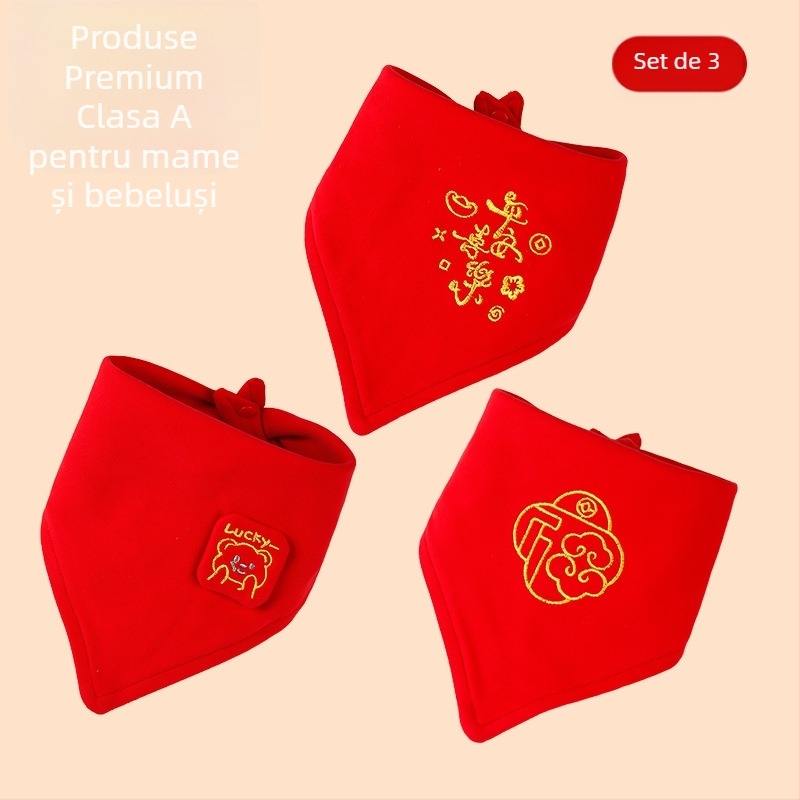 Esarfa triunghiulară pentru bebeluți (Bumbac 100%; Absorbant; Model desen animat; Vârsta 0-1 an)