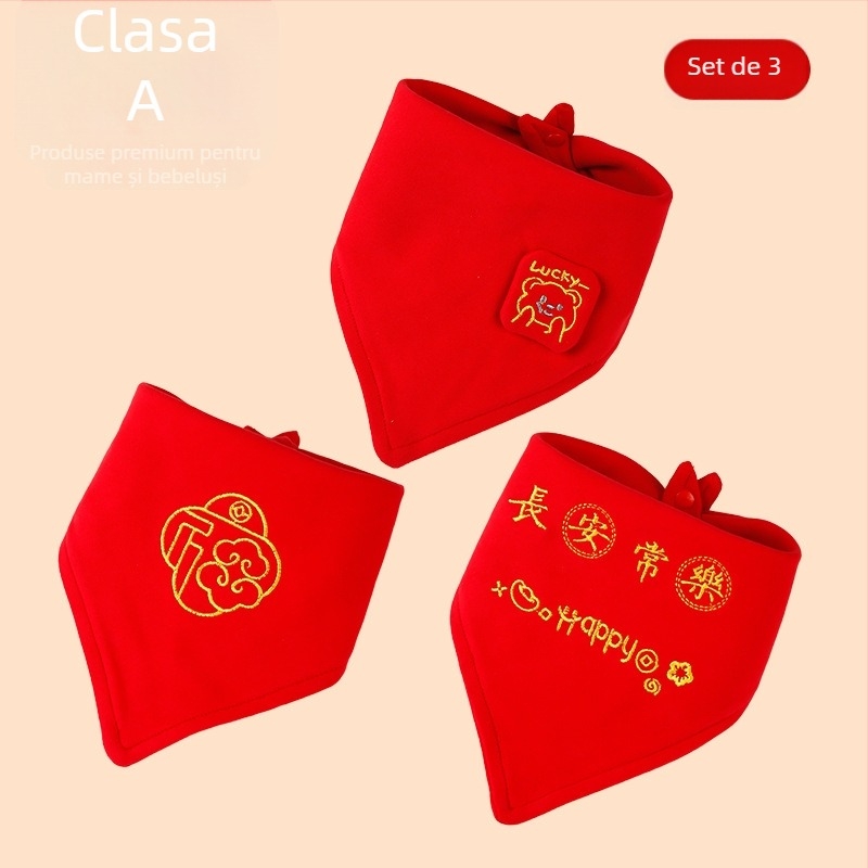 Esarfa triunghiulară pentru bebeluți (Bumbac 100%; Absorbant; Model desen animat; Vârsta 0-1 an)