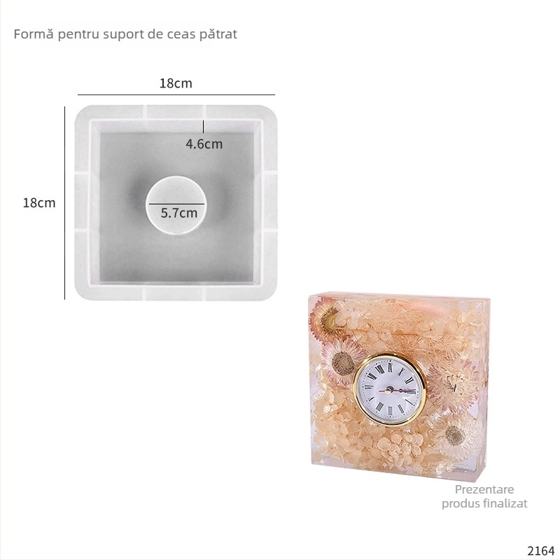 Formă din silicon pentru rășini – dreptunghiulară, brand Shuncai, material silicon, stil modern minimalist