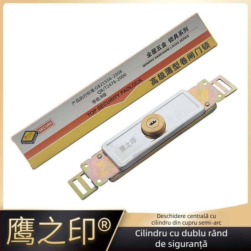 Încuietoare pentru uși de rulare cu cilindru din cupru, tip mortise, încuietoare universală medie, model Joq2z_1625456541509, cod F9650097698146