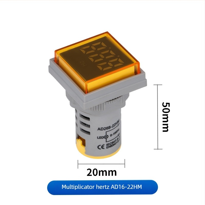 Seria Ad16 Voltmetru AC cu afișaj digital, indicator luminos integrat, buton rotund sau pătrat