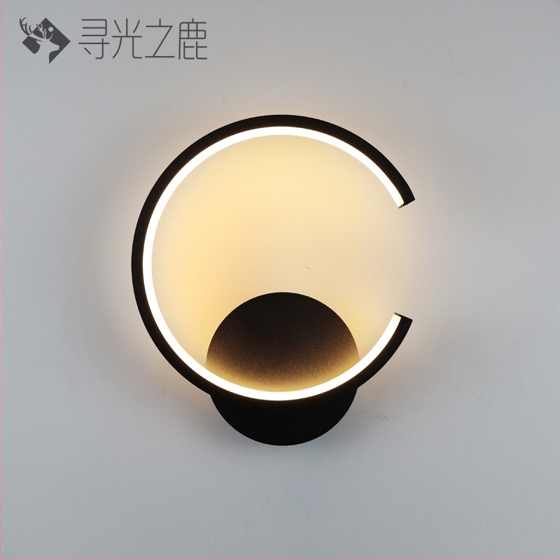 Lampă de perete LED, abajur din policarbonat, corp din acrilic, 220V, stil modern minimalist