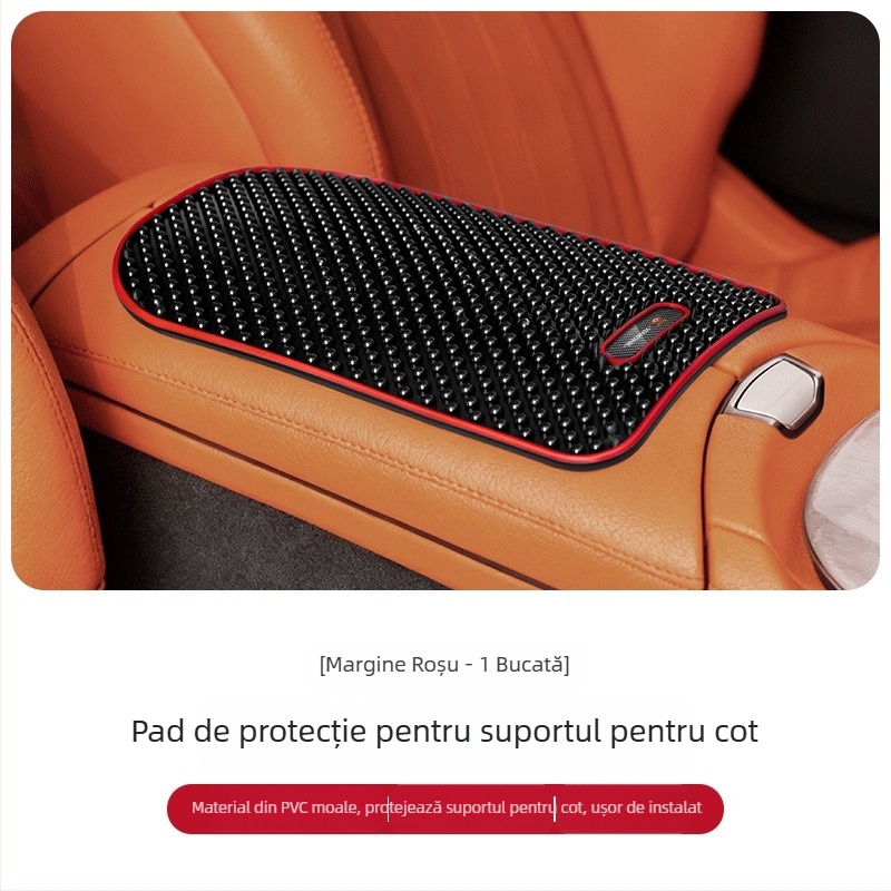 Fangmeng PVC pernă de protecție pentru cutia de la suportul de cotiera cu granule antiderapante – Compatibil universal, Personalizare disponibilă, Produs 8YT674892276475