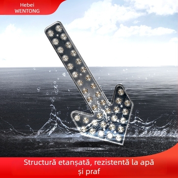 Indicator LED cu săgeată pentru camion de irigații – semnal de avertizare cu dublu flash, 12/24V