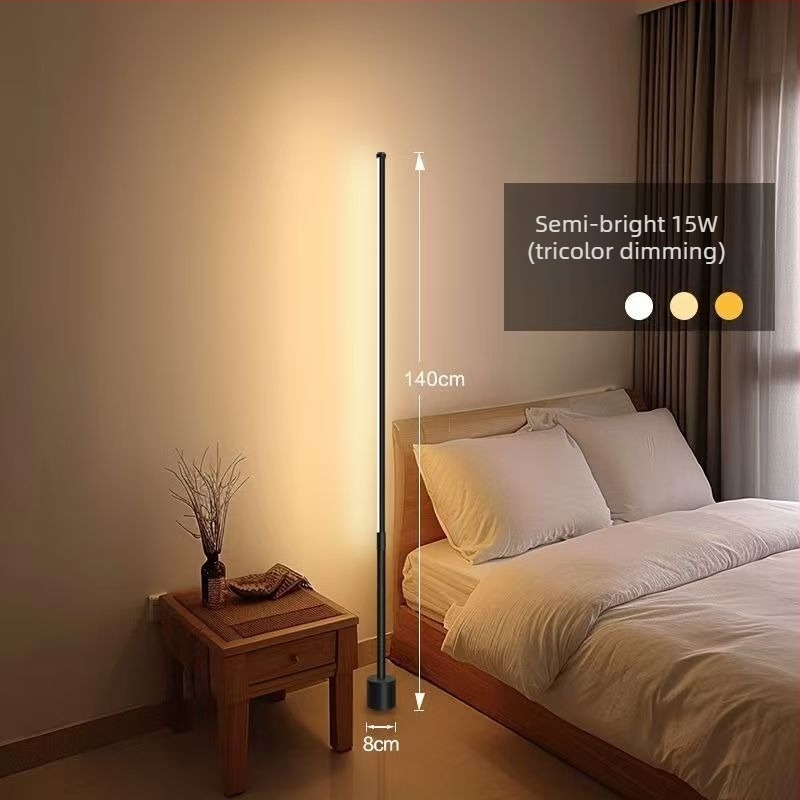 Lampă de podea LED – design Nordic simplu, protecție ochi, lampă de colț pentru living, acoperire 3–5 m²