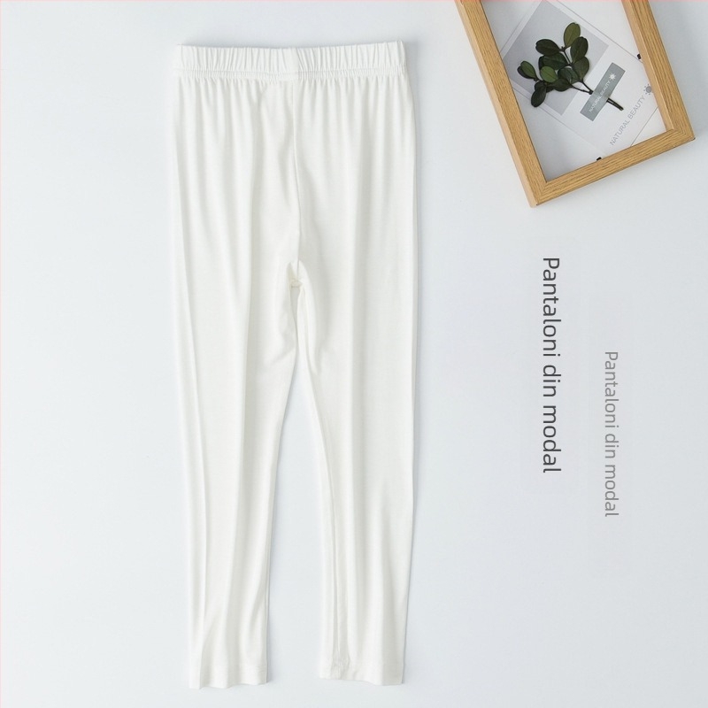 Colanți pentru copii unisex, ușori de toamnă, talie medie, talie elastică – 95% viscoză, 5% spandex, primăvară-toamnă