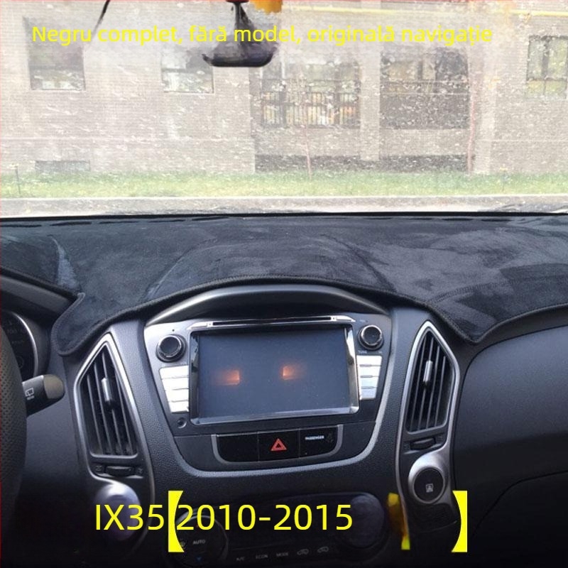Covoraș pentru protecția bordului Hyundai ix35 – pluș, izolație termică, logo imprimat, marcă privată autorizată