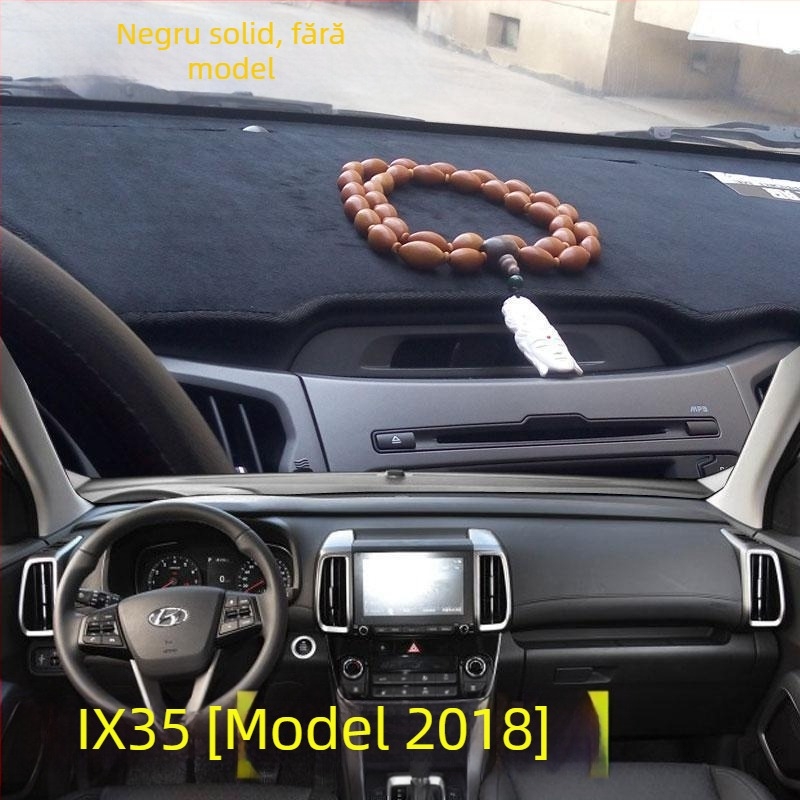 Covoraș pentru protecția bordului Hyundai ix35 – pluș, izolație termică, logo imprimat, marcă privată autorizată