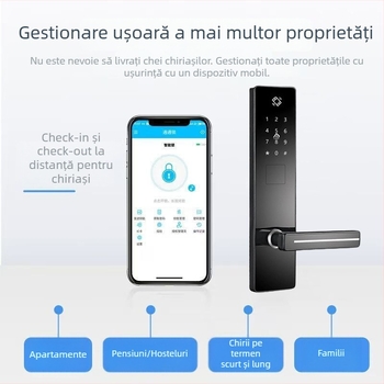 Lacăt inteligent pentru hotel cu card IC, acces prin parolă și amprentă — protecție anti-furt îmbunătățită, personalizabil