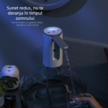 Pompa electrică pliabilă pentru dozator de apă îmbuteliată cu afișaj tactil, model D36, alimentare USB, 5V, 5W