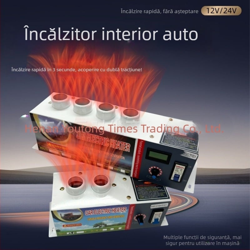 Încălzitor auto montat 12V/24V pentru camioane, dezaburire, încălzire electrică, ventilator de încălzire