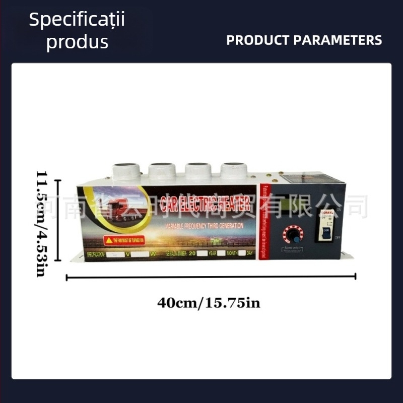 Încălzitor auto montat 12V/24V pentru camioane, dezaburire, încălzire electrică, ventilator de încălzire