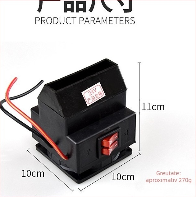 Încălzitor auto de iarnă — carcasă ABS, 1000W, Lin junwang, No.1 ventilator electric de încălzire, etichetă privată licențiată