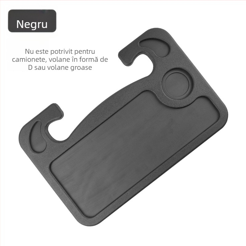 Masă pentru volanul mașinii — Material ABS, Model Dinner Plate, Imprimare logo disponibilă, Personalizare disponibilă