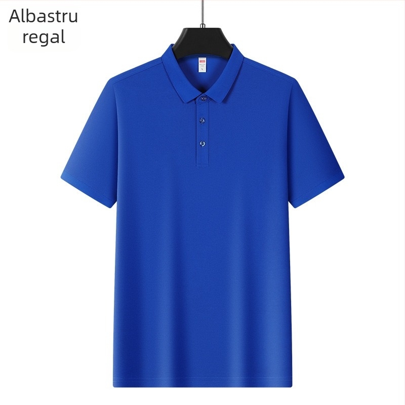 Tricou polo pentru bărbați din Ice Silk, mâneci scurte, 96% poliester