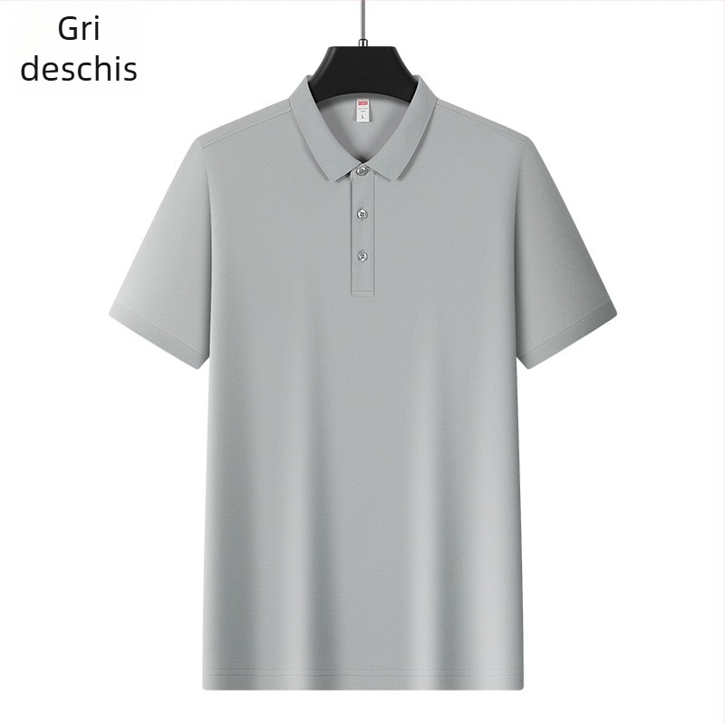 Tricou polo pentru bărbați din Ice Silk, mâneci scurte, 96% poliester
