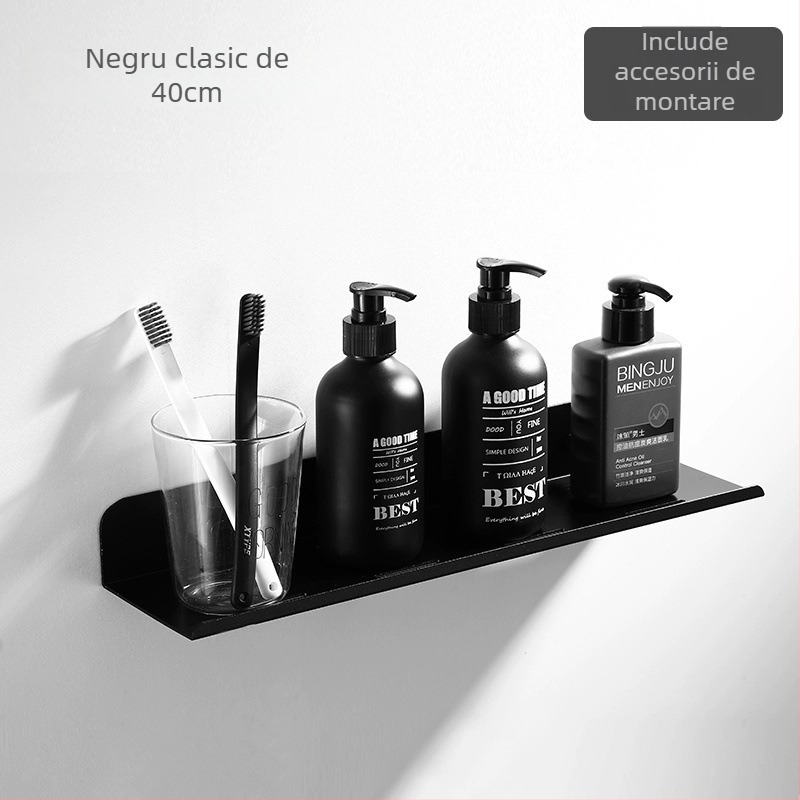 Raft de depozitare pentru baie, Aluminiu Space, încărcare 20 kg, strat unic, suprafață cu pulverizare fără praf, tavă de scurgere anti-oxidare, Wenzhou, Zhejiang