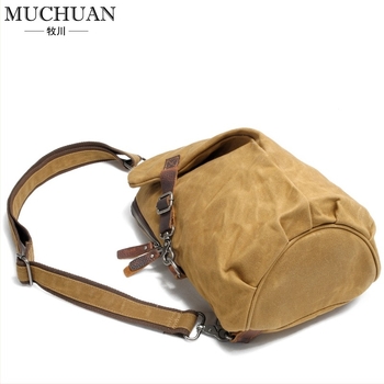 Geantă pentru piept la bărbați, canvas impermeabil, stil stradal (Brand Muchuan; Cod Al82040k)