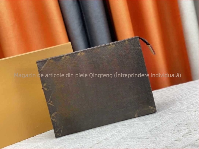 Geantă clutch unisex din PU – ultra-ușoară, capacitate mare, model cu litere, căptușeală din poliester