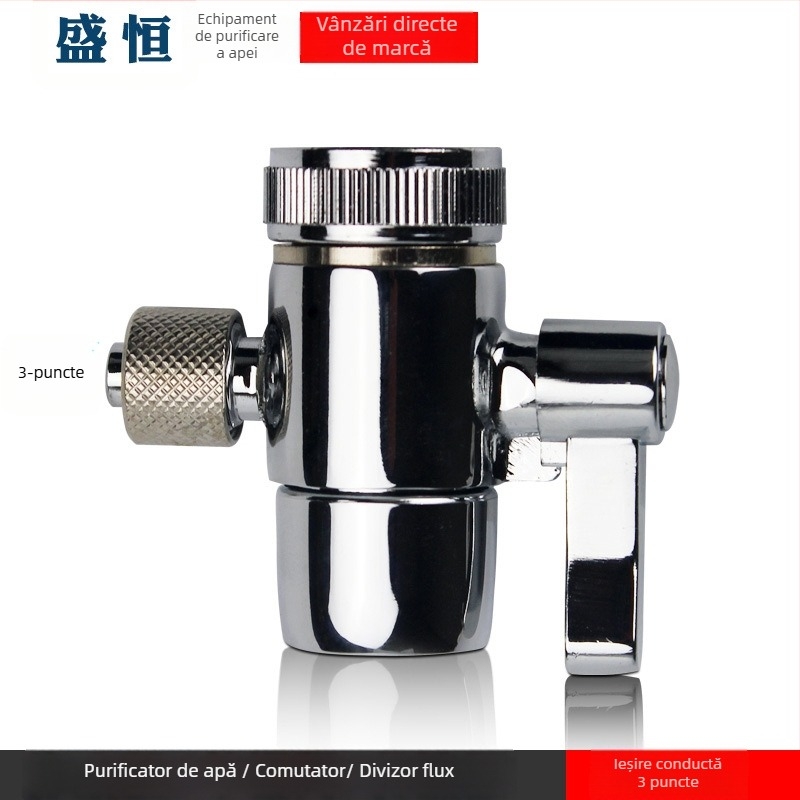 Valvă comutatoare pentru purificatorul de apă, cupru, placare electroplatină, separator de apă, 100°C