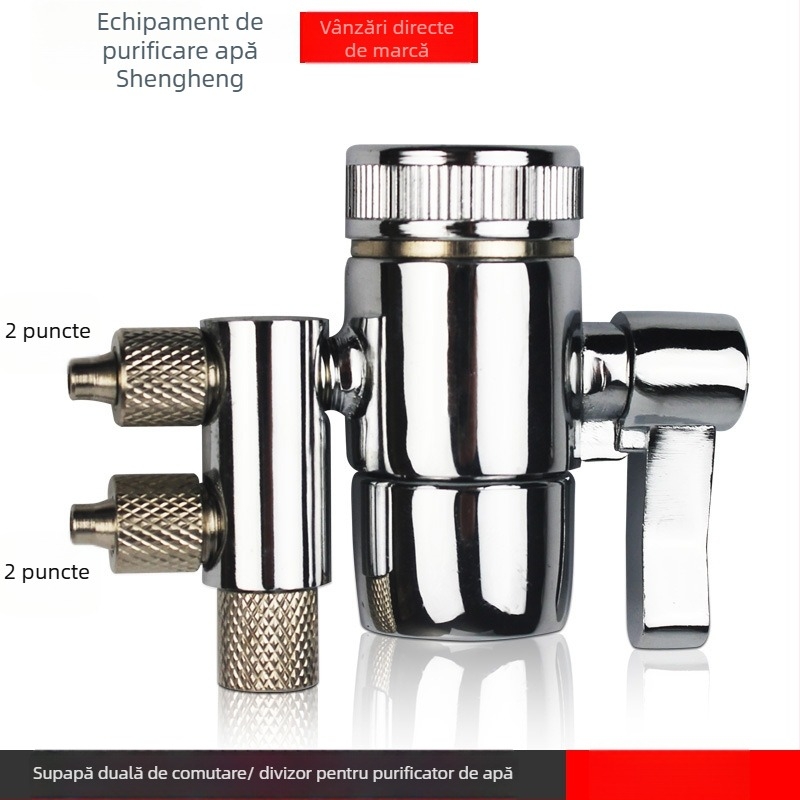 Valvă comutatoare pentru purificatorul de apă, cupru, placare electroplatină, separator de apă, 100°C