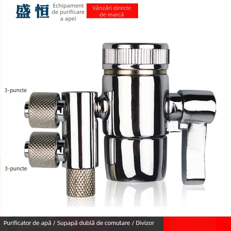 Valvă comutatoare pentru purificatorul de apă, cupru, placare electroplatină, separator de apă, 100°C