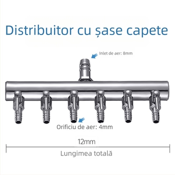 Valve din oțel inoxidabil pentru acvariu, divizor de oxigen cu întrerupător independent, regulator pentru conducta de oxigen, greutate 48–279 g