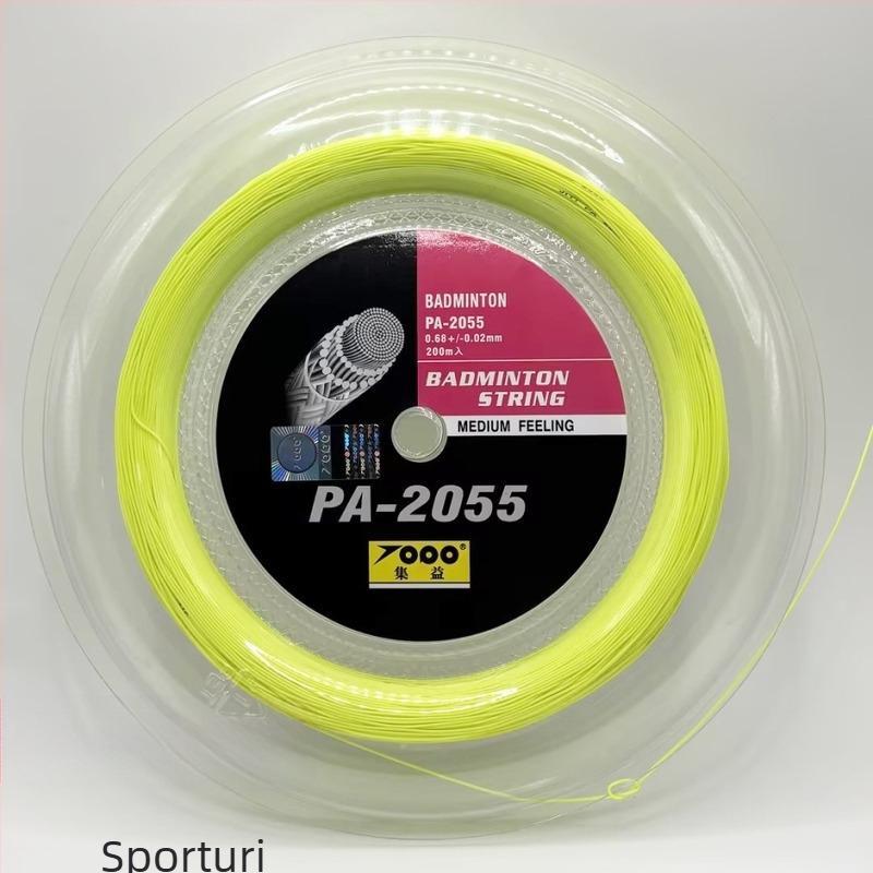 Șnur pentru racquet de badminton și tenis de masă (material: fibră de nailon de înaltă rezistență; origine: Fujian; sporturi aplicabile: badminton și tenis de masă)