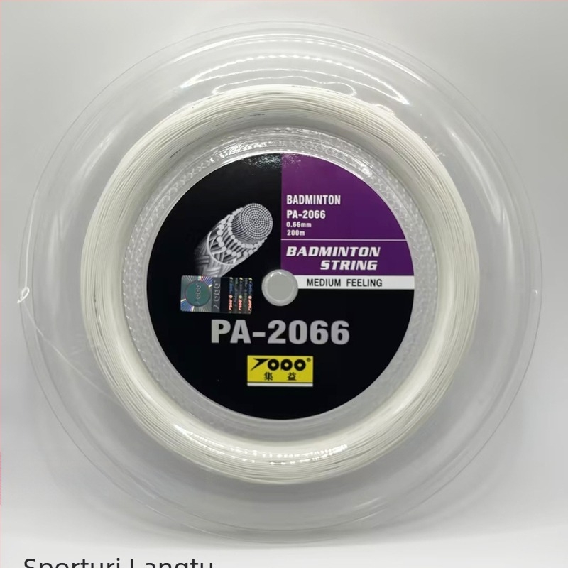 Șnur pentru racquet de badminton și tenis de masă (material: fibră de nailon de înaltă rezistență; origine: Fujian; sporturi aplicabile: badminton și tenis de masă)