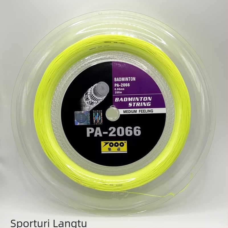 Șnur pentru racquet de badminton și tenis de masă (material: fibră de nailon de înaltă rezistență; origine: Fujian; sporturi aplicabile: badminton și tenis de masă)