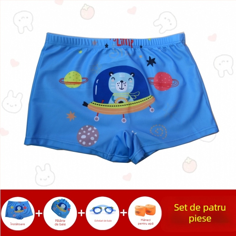 Slipuri de baie pentru băieți – Hai Shilin, poliester 88%, greutate 300 g/m², stil boxer