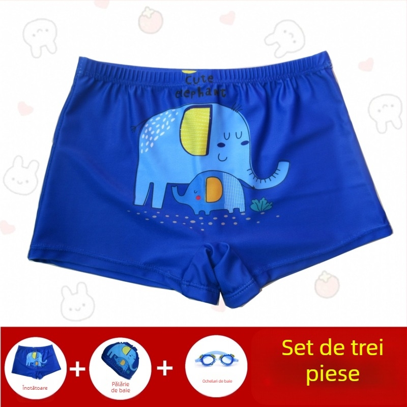 Slipuri de baie pentru băieți – Hai Shilin, poliester 88%, greutate 300 g/m², stil boxer