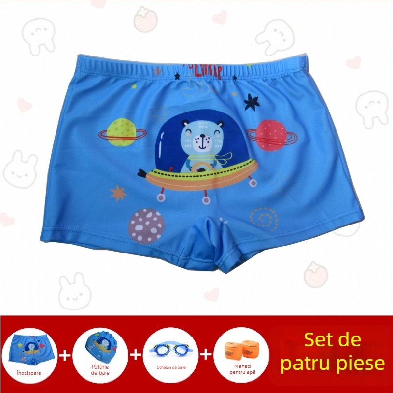 Slipuri de baie pentru băieți – Hai Shilin, poliester 88%, greutate 300 g/m², stil boxer