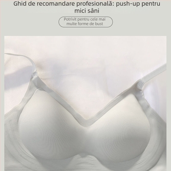 Sutien fără cusături, cu susținere moale, material nylon 80–90%, respirabil, model spate frumos, pentru femei
